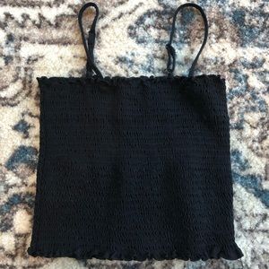 Brandy Melville black tube top with straps